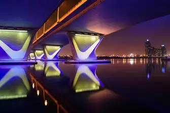 Al Garhoud Bridge, one of the designated fishing spots