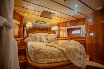 The VIP suite is forward on the lower deck