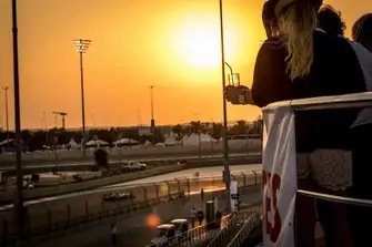 Feel the drama in every sense from the deck of a trackside yacht