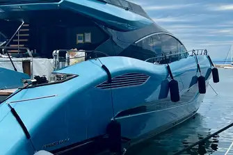 Overmarine is already rolling out the 165 REV's smaller sister, the 104 REV