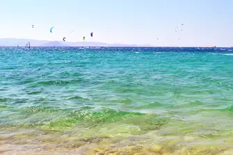 Spend the day in the sun kitesurfing or windsurfing at Mikri Vigla on the west coast of Naxos