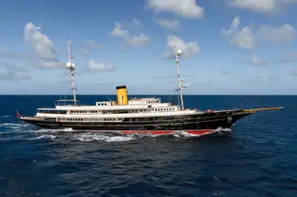 Burgess is charter manager for the unmistakable 90.1m (295.6ft) NERO