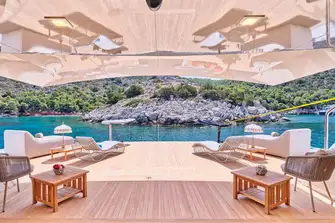 Spacious beach club