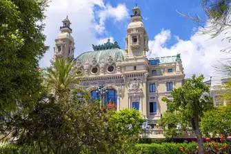 Monaco's Opera House, with the Salle Garnier overlooking the sea