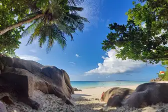 Anse Georgette beach has something for everyone from snorkelling to sunbathing 