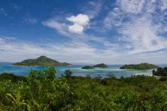 St. Anne Marine National Park spans just over six square miles