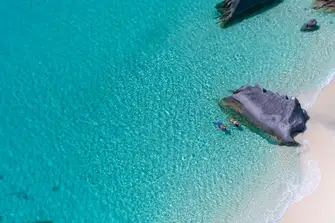 Swim, snorkel or kayak. The Baths are ideal for the waterborne