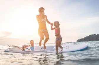 The warm sea makes all watersports fun